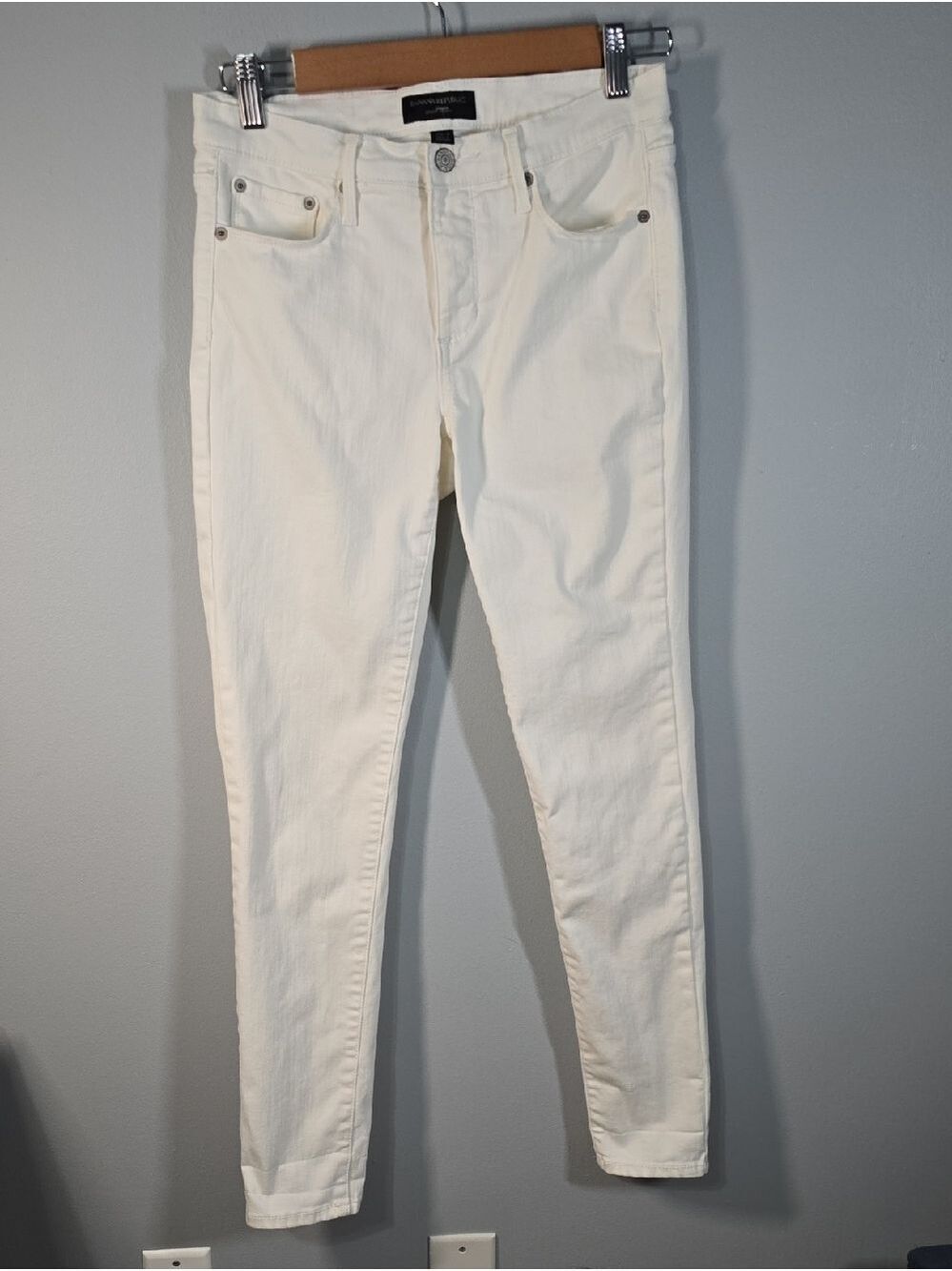 Banana‎ Republic Jeans Womens Size 2 Size 26 White Sculpt Skinny Jeans